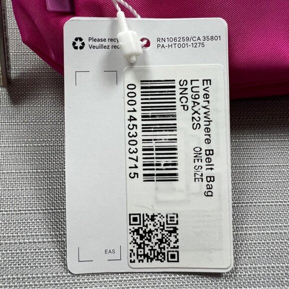 RARE! NEW Lululemon Everywhere Belt Bag (1L)  - SONIC PINK - Dopamine Unisex - Picture 4 of 12